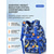 economico Zaini per Bambini e Adolescenti-calcio per bambini &amp;Set zaino per console di gioco, borsa scolastica in 3 pezzi per ragazzi, grande capacità, multi-scomparto, in poliestere impermeabile, spallacci imbottiti ergonomici, fibbia