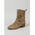 preiswerte Frauen-Damen Outdoor Musikfestival Schnalle Blockabsatz Runde Zehe Bohemien Urlaub Kunstwildleder Loafer Khaki Braun