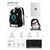 abordables Mochilas para Niños y Adolescentes-Mochila de estilo tecnológico para preadolescentes y adolescentes, mochila escolar de gran capacidad con estilo gamer y puerto USB para la escuela secundaria, el campus y los viajes.