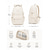 baratos Mochilas de Faculdade-Mochila impermeável de nylon para estudantes universitários, com grande capacidade e vários bolsos, ideal para o campus, viagens e deslocamentos diários.