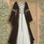 cheap Dresses-Retro Vintage Medieval Renaissance Ankle Length Dress Irish Viking Outlander Plus Size Elven Fancy Dress Women's Carnival Costume Celtic Halloween Carnival LARP Ren Faire Festival Adults' Dress
