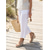 abordables Sandales espadrilles-Espadrilles compensées pour femmes - chaussures à plateforme en daim beige avec bride à la cheville et bout ouvert, idéales pour les vacances à la plage, les croisières tropicales et les fêtes au bord