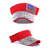 voordelige Accessoires-Patriottische damespet met strasssteentjes, verstelbare open zonneklep van polyester, zomerpet met veelkleurige Amerikaanse vlagversiering voor 4 juli, Amerikaanse Onafhankelijkheidsdag, golf, reizen
