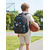 abordables Mochilas para Niños y Adolescentes-Mochila escolar infantil de explorador espacial para niños, mochila de poliéster impermeable con múltiples compartimentos y gran capacidad, tiras reflectantes de seguridad, panel trasero transpirable,