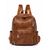 baratos Mochilas de Moda-Mochila feminina vintage em couro, bolsa de viagem grande e antifurto com vários bolsos para faculdade, trabalho, compras e deslocamento diário.