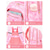 abordables Sacs à dos pour Enfants et Adolescents-Sac à dos scolaire rose pour filles joli sac à dos princesse avec rangement multi-compartiment et grande capacité design rentrée scolaire