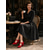 cheap 1950s Retro-Women's Red Suede Mary Jane Shoes - Retro 1950s T-Strap Block Heels for Evening Cocktail Party, Vintage Prom Dress Pumps