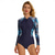 economico Rash Guards Interi-Per donna Costume da Bagno Rash Guard Floreale Cerniera Frontale Protezione Solare UV UPF50+ Asciugatura Rapida Manica Lunga Body costume da bagno Surf Spiaggia Sport Acquatici Estate