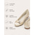 cheap Mother of Bride/Groom-Mother of the Bride Low Heel Wedding Shoes – Elegant Champagne Satin Dress Shoes for Formal Weddings
