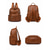 baratos Mochilas de Moda-Mochila feminina vintage em couro, bolsa de viagem grande e antifurto com vários bolsos para faculdade, trabalho, compras e deslocamento diário.
