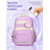 baratos Mochilas para Crianças e Adolescentes-Mochila escolar para estudantes, mochila grande com vários compartimentos, mochila casual impermeável em poliéster, unissex para crianças, tamanhos grande e pequeno, várias cores, perfeita para o