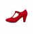 cheap 1950s Retro-Women's Red Suede Mary Jane Shoes - Retro 1950s T-Strap Block Heels for Evening Cocktail Party, Vintage Prom Dress Pumps