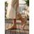 abordables Mujeres-Mujer Vacaciones Isla y crucero Tacón Plano Dedo cuadrada Vacaciones Cuero Sintético Mocasín Plata Negro Blanco