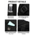 baratos Mochilas de Faculdade-Mochila escolar masculina para laptop de 15,6 polegadas, preta/cinza, em poliéster impermeável, com amplo espaço interno e vários compartimentos, além de alça para bagagem, ideal para ensino médio,