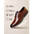 preiswerte Lässige Schnürschuhe-Herren Outdoor Derby-Schuhe Wanderschuhe Brautkleider schlicht Täglich Büro &amp; Karriere PU Leder Komfortabel Schnürsenkel Rinde braun Schwarz Frühling Herbst
