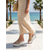 economico Sandali con zeppa-Sandali con zeppa da donna - sabot con plateau e cinturino trasparente in strass metallizzati argento, perfetti per vacanze al mare e viaggi su isole.