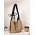 cheap Vacation &amp; Travel Bags-Women's Straw Raffia High Capacity slouchy Large Hobo Bag with Black Scrunchie Strap and Bow Accent Perfect for Beach Vacation and Daily Casual Wear