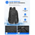 economico Zaini per Università-Zaino scolastico capiente per ragazzi, borsa multistrato con scomparto per laptop, zaino da viaggio in poliestere impermeabile, design ergonomico e confortevole, blu/nero/grigio
