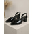 billiga Slingback-pumps-Bekväma beige slingback-pumps i lackat läder för kvinnor - spetsig tå med blockklack och utskurna skor för kontorsarbete och affärskarriär