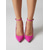 preiswerte Slingback-Pumps-Sexy pinkfarbene Lackleder-Stilettos für Damen – spitze Zehenpartie, Slingback-Riemen und hohe Absätze für den Abend, Clubwear &amp; Party