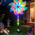 preiswerte Bodenlichter-1 Stück Solar-Windspielleuchte für Garten und Hof, Windskulptur mit 4-stufigen kinetischen Flügeln und LED-Beleuchtung, 360° drehbare Außendekoration für Terrasse und Rasen