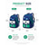 abordables Mochilas para Niños y Adolescentes-Mochila escolar para niños &amp;Mochila escolar para niñas, poliéster impermeable, gran capacidad con múltiples bolsillos, tiras reflectantes para mayor seguridad, pequeña &amp;Tallas grandes para primaria y