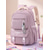 cheap Kids &amp; Teen Backpacks-Student School Backpack, Large Capacity Multi-Compartment Bookbag, Waterproof Polyester Laptop Daypack, Multi Colors, Perfect for High School, College, Travel, Commute, Daily Campus
