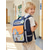 abordables Sacs à dos pour Enfants et Adolescents-Sac à dos scolaire dinosaure lapin pour garçons et filles, en polyester grande capacité, facile à nettoyer, ergonomique, avec bande réfléchissante, idéal pour l'école primaire.