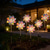 preiswerte Bodenlichter-1 Stück Solar-Windspielleuchte für Garten und Hof, Windskulptur mit 4-stufigen kinetischen Flügeln und LED-Beleuchtung, 360° drehbare Außendekoration für Terrasse und Rasen