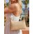 cheap Vacation &amp; Travel Bags-Women's Woven Shoulder Bag Crossbody Purse, Straw Knit Hobo Handbag with Adjustable Strap and Gold Chain, Ivory Khaki Summer Vacation Beach Travel Tote for Daily Casual Use