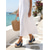 voordelige Sleehaksandalen-Espadrilles met sleehak voor dames - blauwe denim platformschoenen met strass-strik en open neus, perfect voor strandvakanties en eilandreizen.