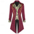 economico Capispalla-Cappotto medievale punk  gotico steampunk giacca esterna principe dottore della peste nobiluomo vestito elegant costume dell'elfo Ebenezer Scrooge Natale reale carnevale steampunk festa mascherata
