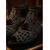 halpa 1920-luku &amp; Gatsby-aikakausi-naisten 1920-luvun gatsby-tanssikengät, mustat strassikiviset peep-toe-korkokengät flapper-asuihin, tanssiaisiin, swing-tanssiin &amp;suuret Gatsby-juhlat