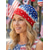 economico Accessori-berretto da donna patriottico boho fascia per capelli &amp;Scaldacollo, leggero, elasticizzato, in poliestere, con stampa multi-motivo USA, copricapo estivo per il giorno dell'indipendenza americana, il 4