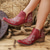 economico Calzature-Western Anni '70 Far West A stivale Hippie Ricamato Costume Per donna Halloween Carnevale Festival Musicale Feste Casual Quotidiano Adulti Scarpe