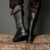 preiswerte Schuhe-Mittelalterlich Renaissance Schuhe Kniehohe Stiefel Flache Jazzstiefel Kostüm Herren Keltisch Seeräuber Halloween Maskerade Leistung LARP Renaissance-Messe Erwachsene Schuhe