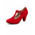 cheap 1950s Retro-Women's Red Suede Mary Jane Shoes - Retro 1950s T-Strap Block Heels for Evening Cocktail Party, Vintage Prom Dress Pumps