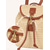 abordables Sacs à Dos de Mode-Sac à dos en paille pour femmes sac en rotin tissé bohème pour les vacances à la plage les voyages d'été et les tenues de tous les jours au resort