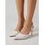 billige Brud-Hvite blondebrudesko til dame - paljett slingback høye stiletthæler til brudekjole, urban ballroom-mottakelse