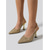 abordables escarpins à talon ouvert-Escarpins à bride arrière en strass dorés pour femmes, talons hauts sculpturaux de luxe à bout pointu, parfaits pour les dîners, les cocktails et les mariages. &amp;événements formels
