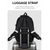 baratos Mochilas de Faculdade-Mochila escolar masculina para laptop de 15,6 polegadas, preta/cinza, em poliéster impermeável, com amplo espaço interno e vários compartimentos, além de alça para bagagem, ideal para ensino médio,