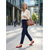 economico Ballerine da donna-Per donna Ufficio Lavoro Tacco basso Punta quadrata Affari Finta Pelle Mocassino Nero Giallo Rosso