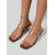 cheap Heeled Sandals-Women's Mules - Clear Transparent Double Strap Sculpted Low Heels for Sunset Dinner, Resort Evening Party