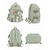 baratos Mochilas para Crianças e Adolescentes-Mochila fofa e kawaii para meninas pré-adolescentes e adolescentes, mochila escolar grande com vários bolsos, bolso transparente para exibição e brinquedo de pelúcia para a volta às aulas.