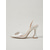 preiswerte Slingback-Pumps-Damen Party Resortabende Strass Stiletto Spitze Zehe Mode PVC Loafer Weiß Silber Champagner