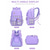 preiswerte Kinder- und Teenager-Rucksäcke-Mädchen-Rucksackset mit Karomuster, 3-teilig, wasserabweisend, aus Polyester in verschiedenen Farben, geräumiger Rucksack mit mehreren Fächern und Lunchtasche &amp;Federmäppchen für den Schulanfang &amp;