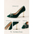 voordelige Klassieke Pumps-Damespumps van fluweel met strik en strasssteentjes, spitse neus, hakhoogte 8 cm, perfect voor bruiloften, cocktaildiners, feestjes en formele gelegenheden.