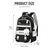 preiswerte Kinder- und Teenager-Rucksäcke-Mädchen-Schulrucksack, mehrfarbiger, wasserabweisender Polyester-Rucksack, geräumiger Rucksack mit vielen Fächern und Gepäckgurt für Grundschule, Mittelschule und Campus &amp; reisen