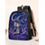 abordables Mochilas para Niños y Adolescentes-Conjunto de mochila infantil con diseño de bruja y gato bajo un cielo estrellado, mochila escolar ligera de poliéster con bolsa para el almuerzo. &amp;Estuche para lápices, juego de 5 piezas con múltiples