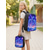 baratos Mochilas para Crianças e Adolescentes-Mochila infantil com estampa de golfinho, conjunto leve de poliéster para escola, com lancheira inclusa. &amp;Estojo para lápis, conjunto de 5 peças com vários bolsos e grande capacidade, ideal para o